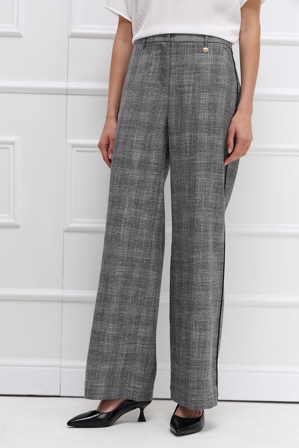 Брюки Catnoir в клетку серые