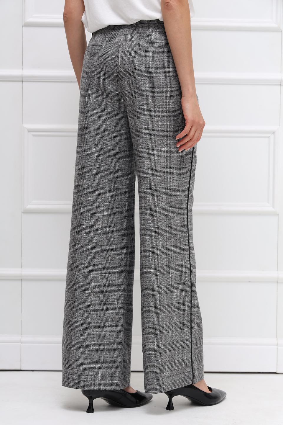 Брюки Catnoir в клетку серые