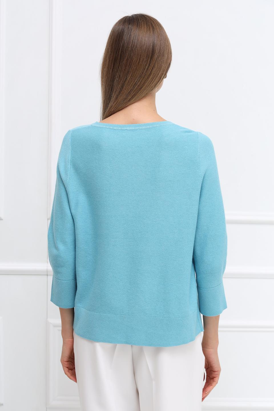 Пуловер Rabe collection бирюзовый