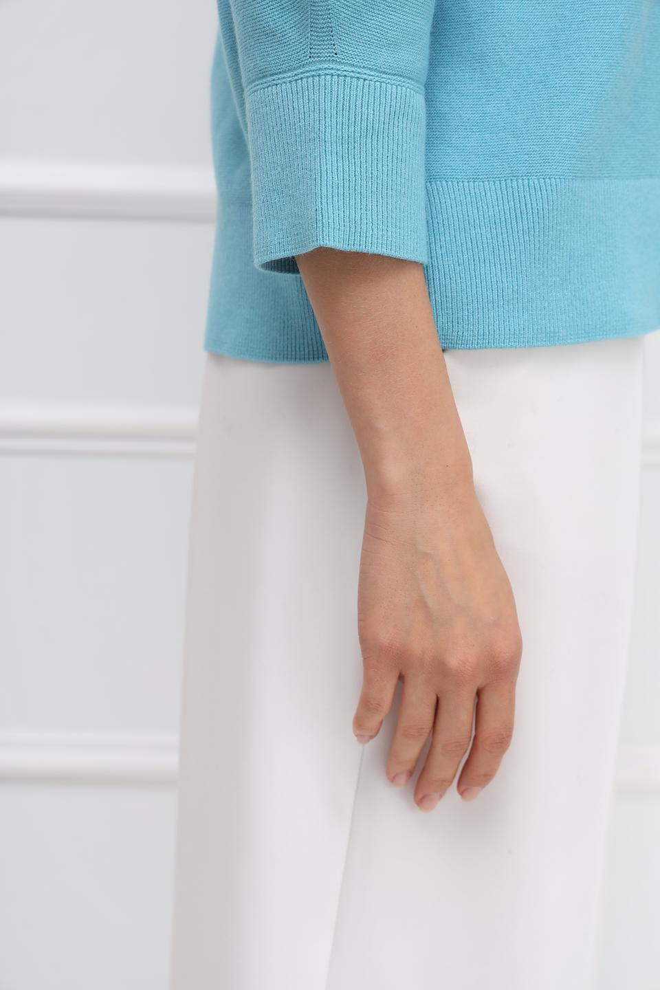 Пуловер Rabe collection бирюзовый