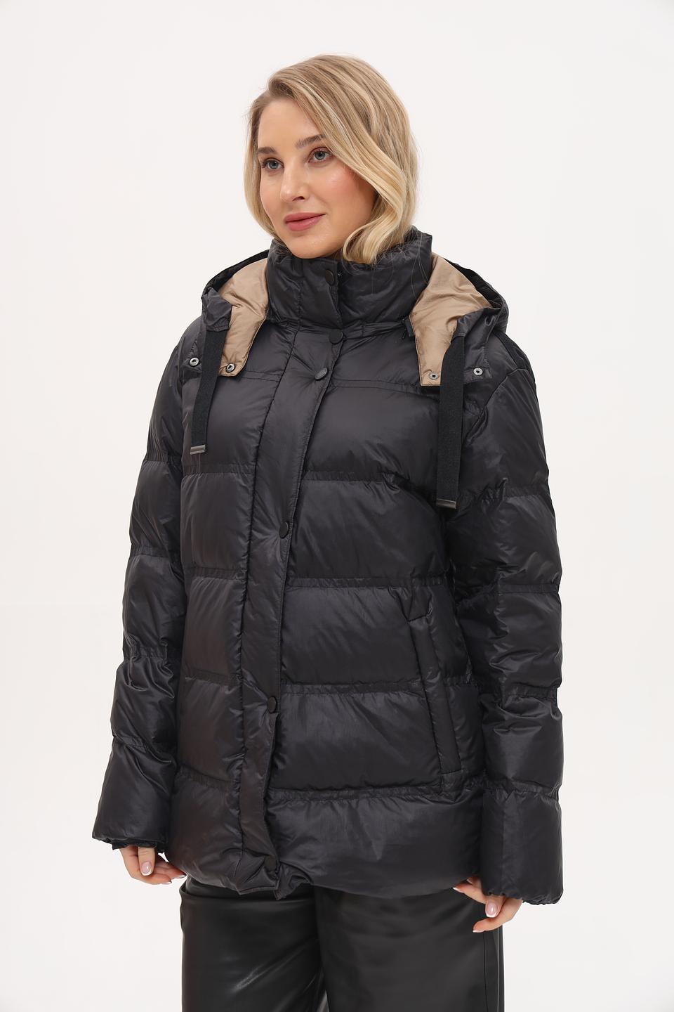 Куртка White Label чёрная стеганая