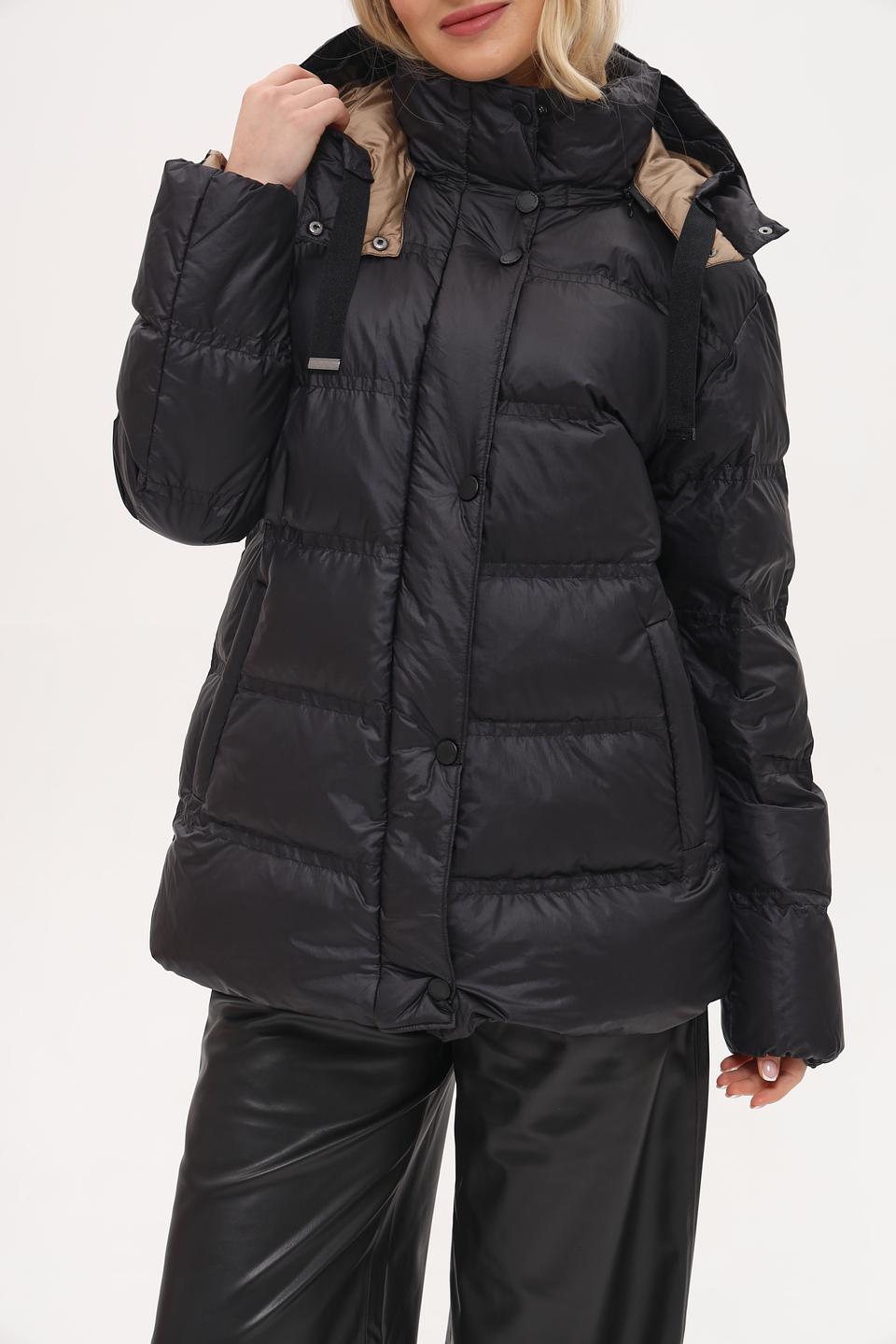 Куртка White Label чёрная стеганая