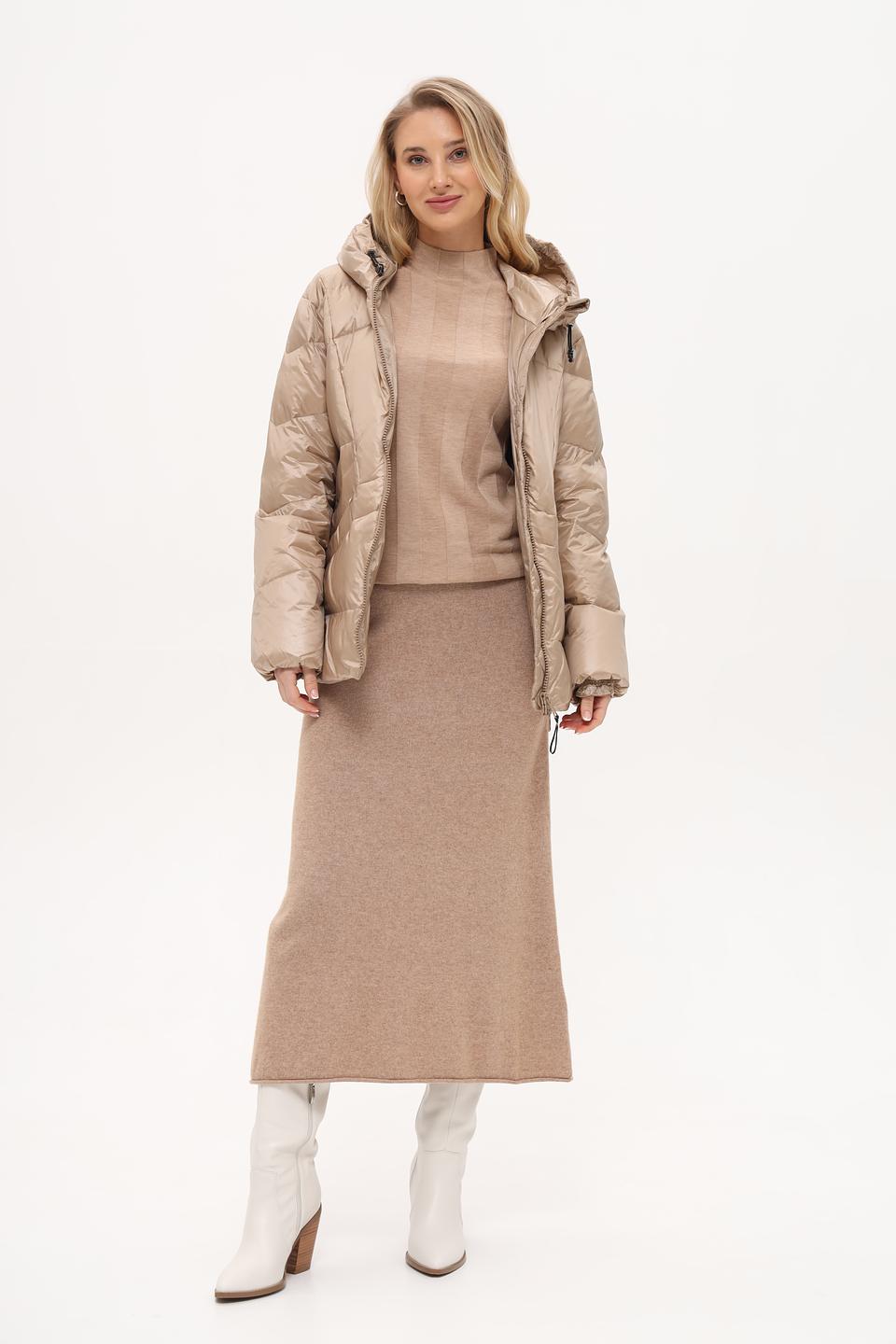 Куртка White Label стеганая бежевая