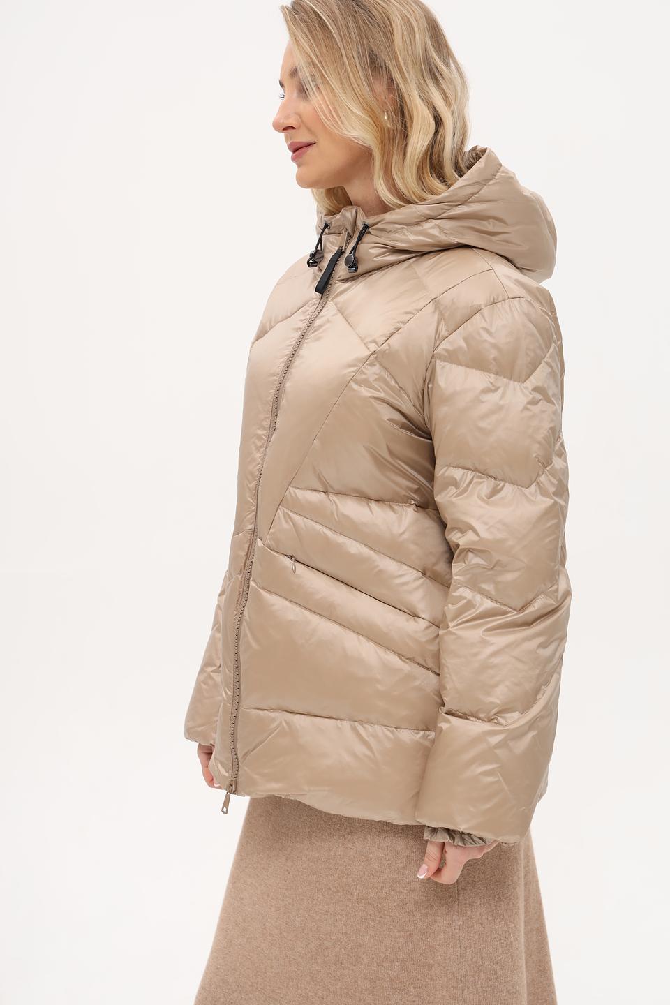 Куртка White Label стеганая бежевая