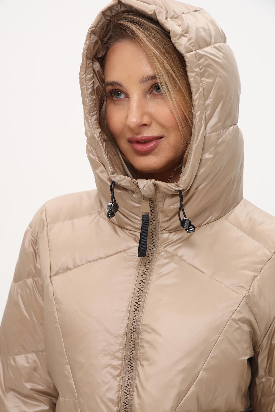 Куртка White Label стеганая бежевая