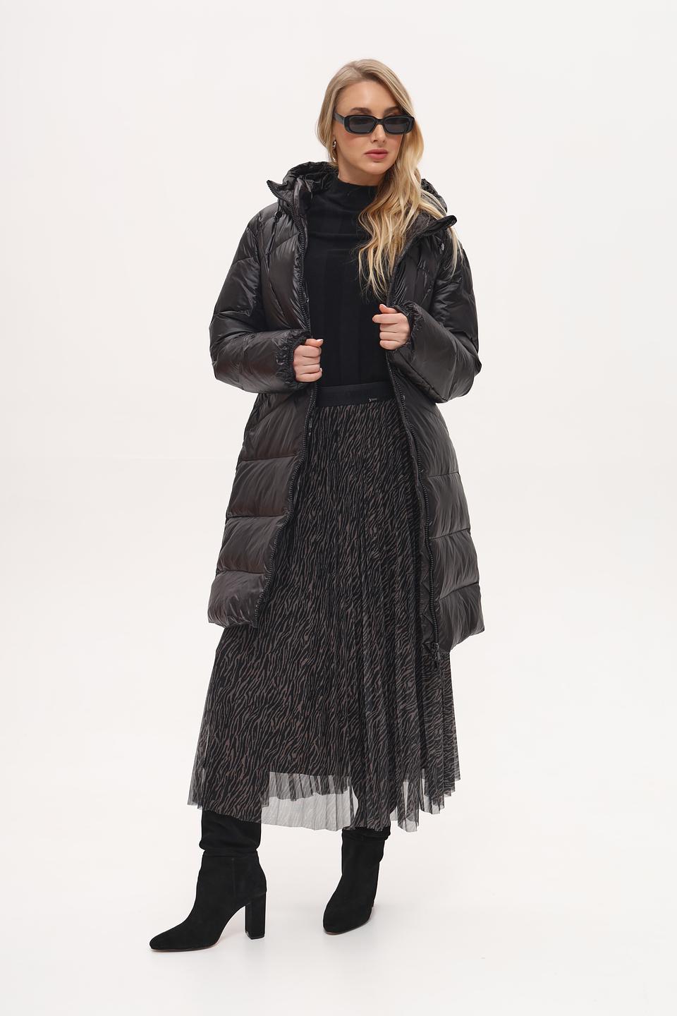 Пальто White Label стеганое чёрное