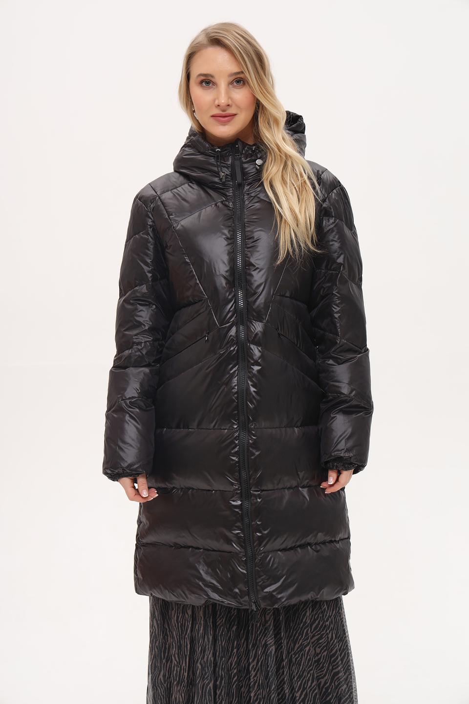 Пальто White Label стеганое чёрное