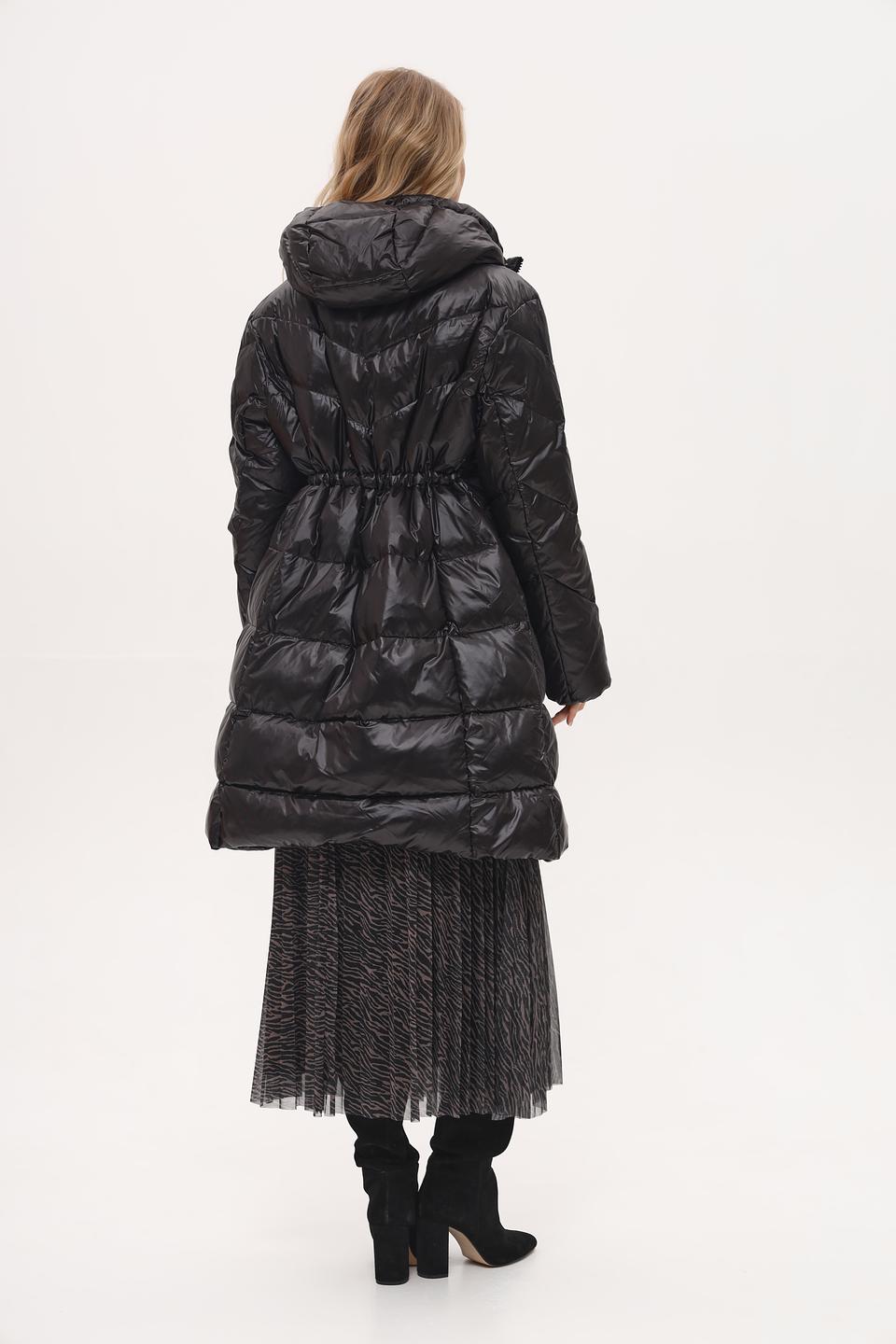 Пальто White Label стеганое чёрное