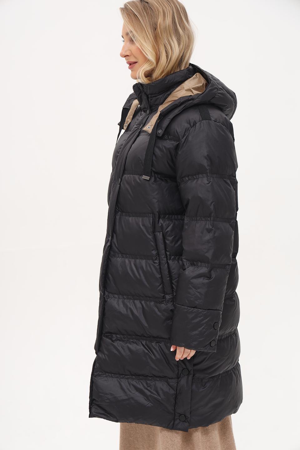 Пальто White Label стеганое чёрное
