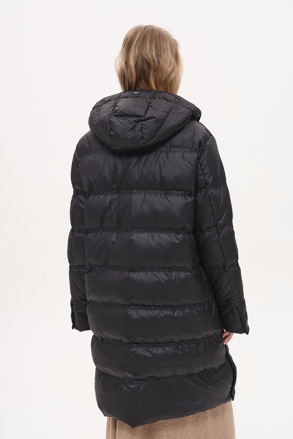 Пальто White Label стеганое чёрное