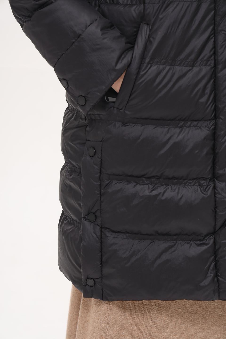 Пальто White Label стеганое чёрное