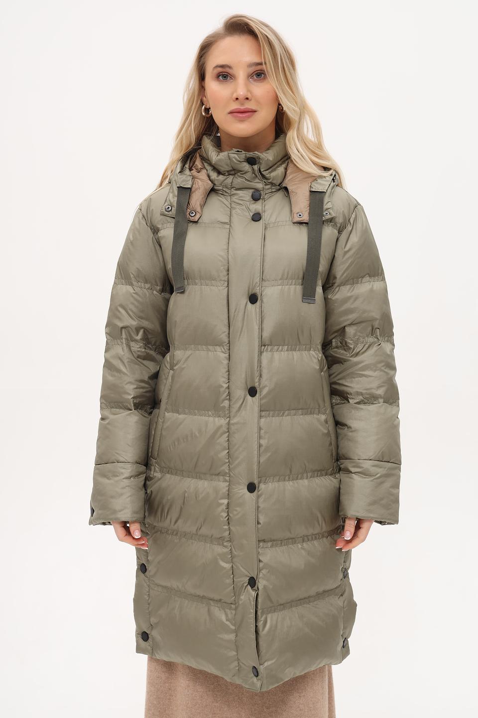 Пальто White Label стеганое хаки