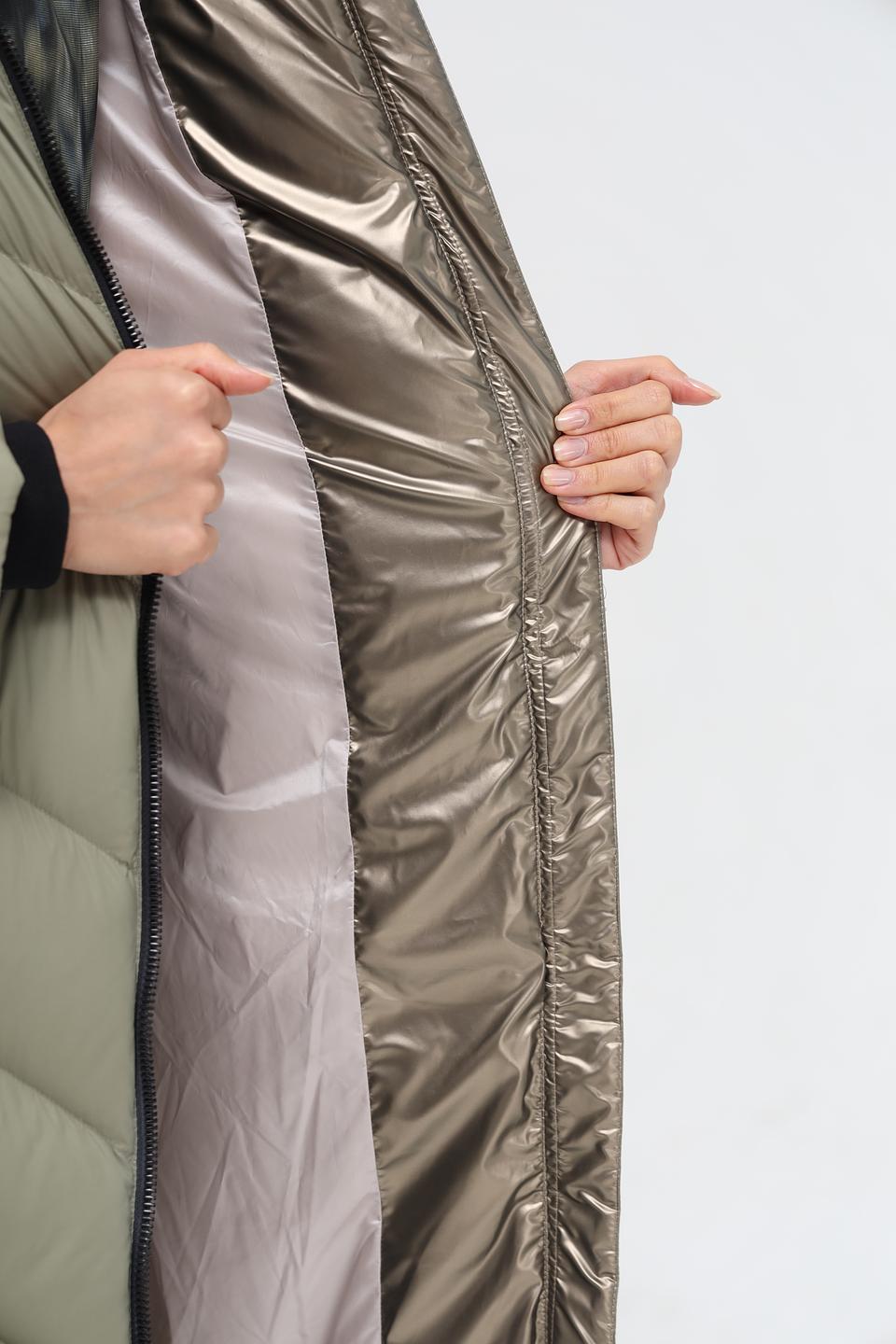 Пальто Milestone стеганое хаки