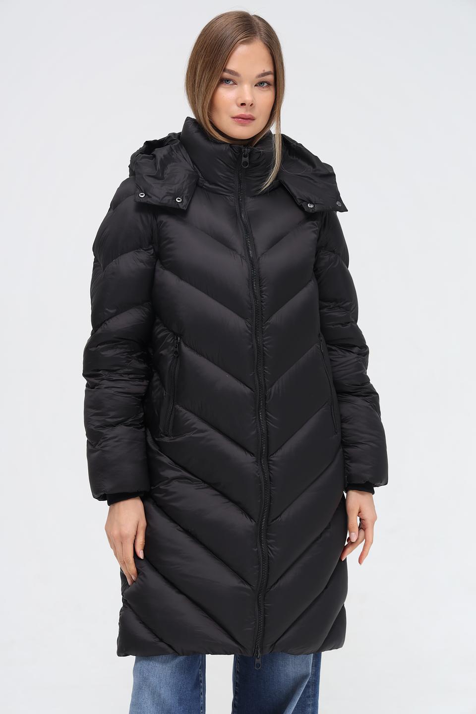 Пальто Milestone стеганое чёрное