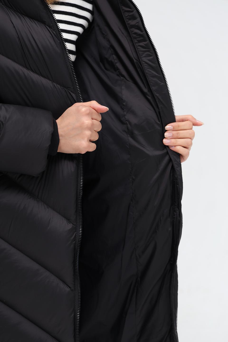 Пальто Milestone стеганое чёрное