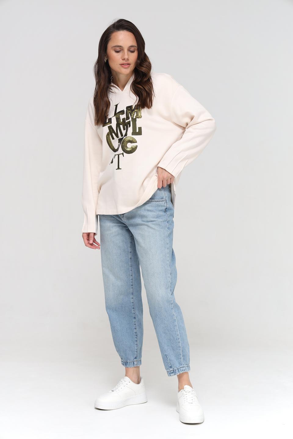 Джинсы Mom Fit Rich and Royal голубые