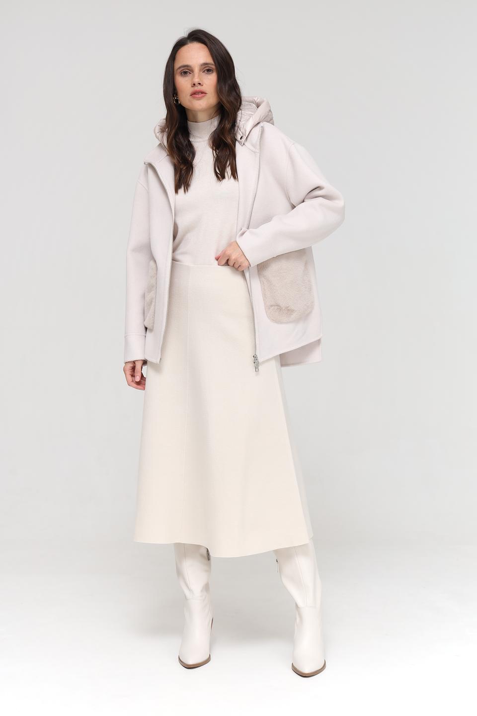 Куртка Milestone с мехом бежевая