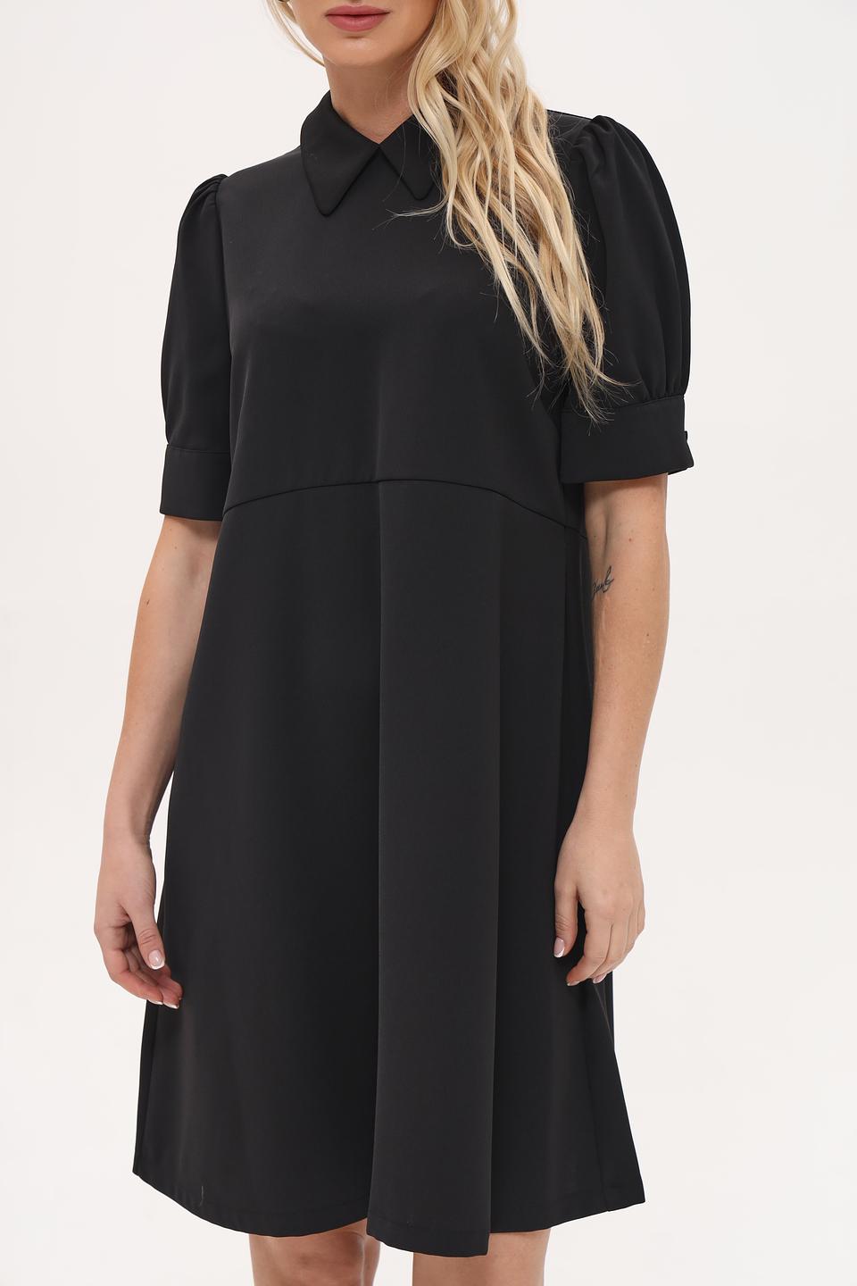 Платье Seidensticker чёрное с воротником