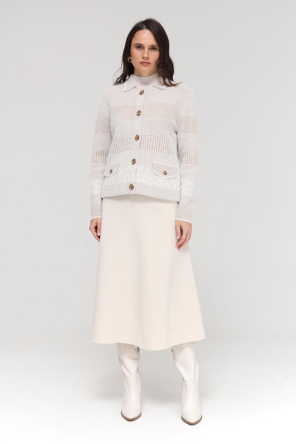 Жакет Bianca вязаный бежевый