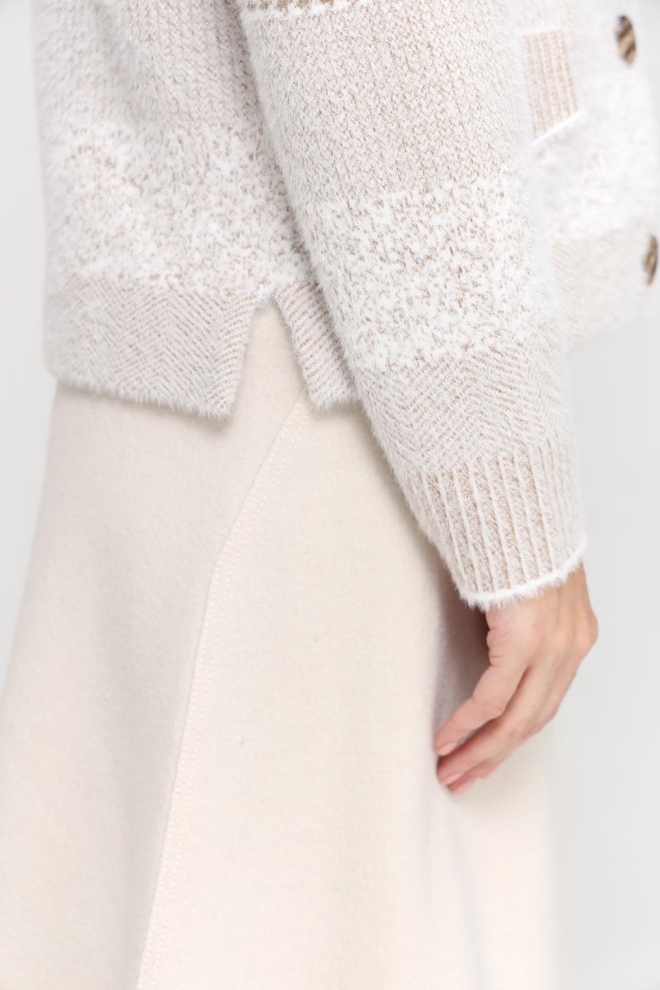 Жакет Bianca вязаный бежевый