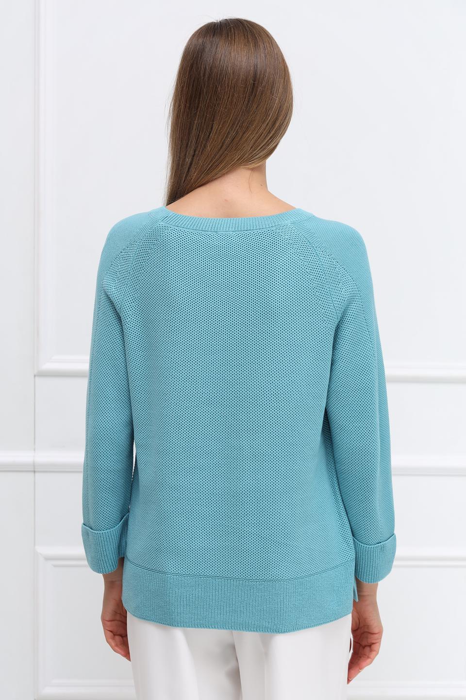 Пуловер Rabe collection бирюзовый