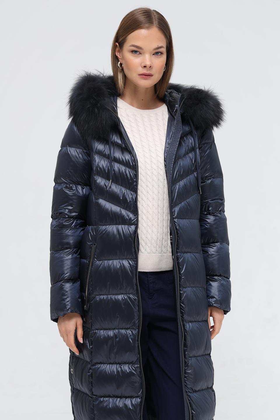 Пальто стеганое Betty Barclay темно-синее