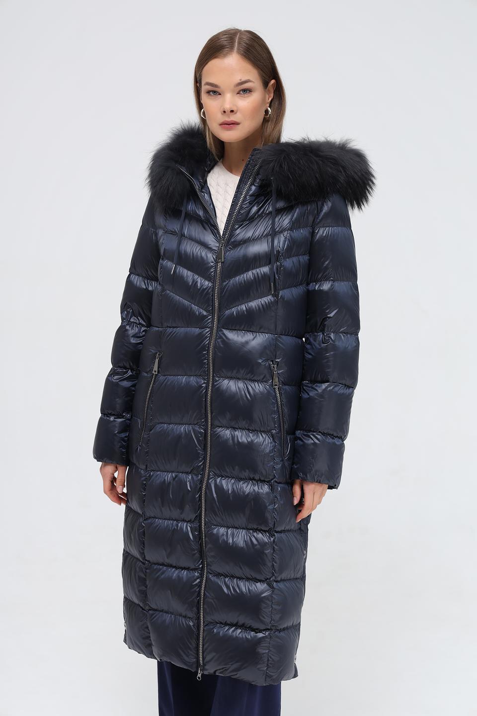 Пальто стеганое Betty Barclay темно-синее