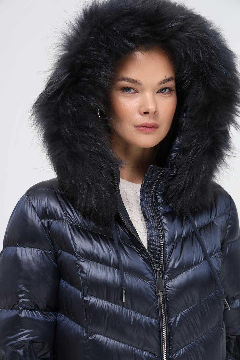 Пальто стеганое Betty Barclay темно-синее