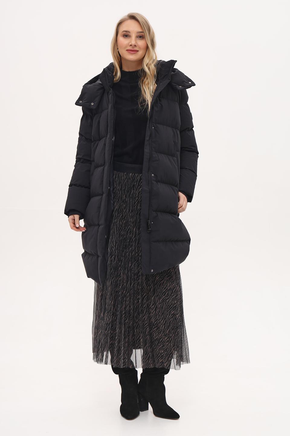 Пальто Marc Cain стеганое чёрное