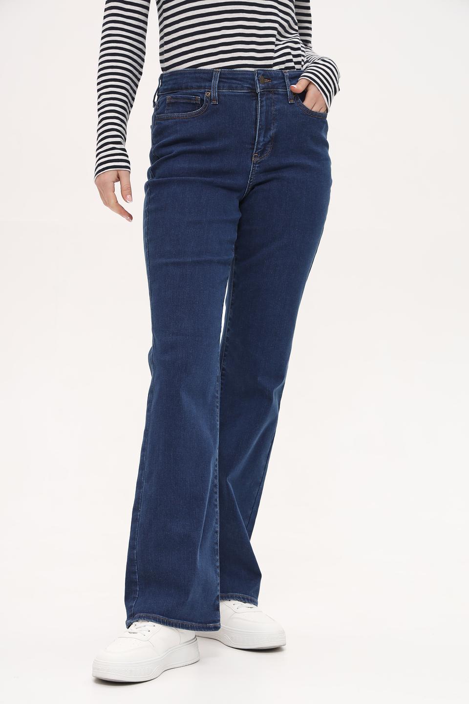 Джинсы NYDJ клеш темно-синие