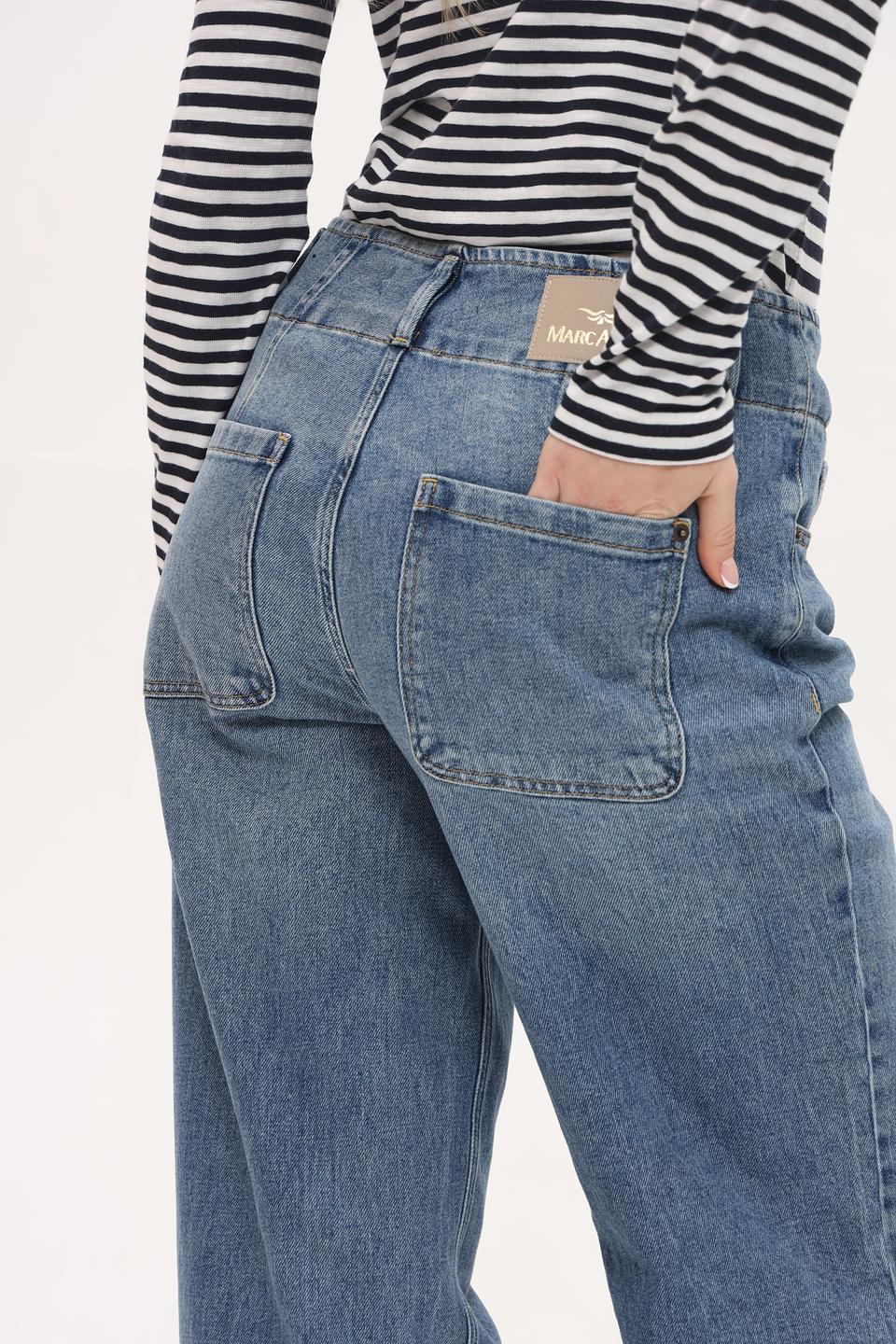 Джинсы клеш Marc Aurel голубые