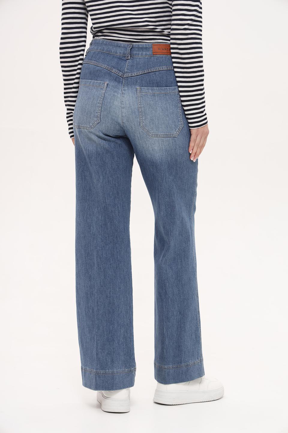 Джинсы Bianca клеш голубой