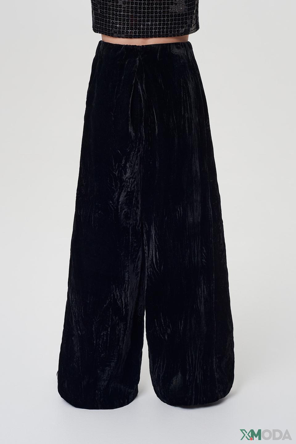 Брюки Choupette бархатные чёрные