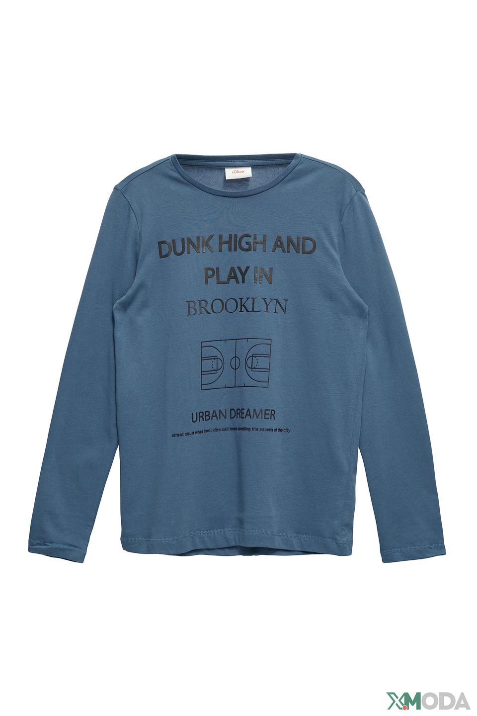 Джемпер s.Oliver синий с принтом