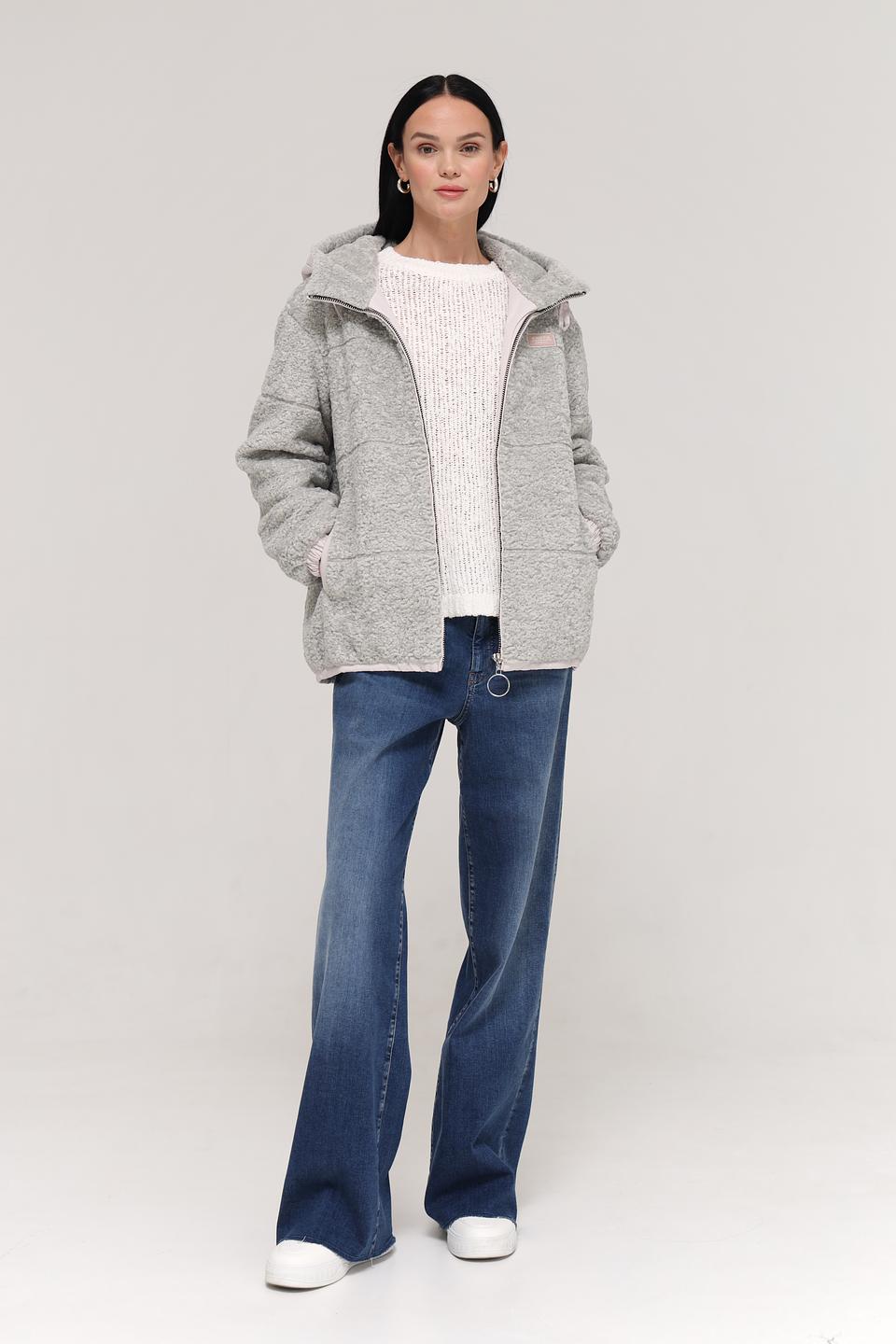 Куртка Electra style серая с капюшоном