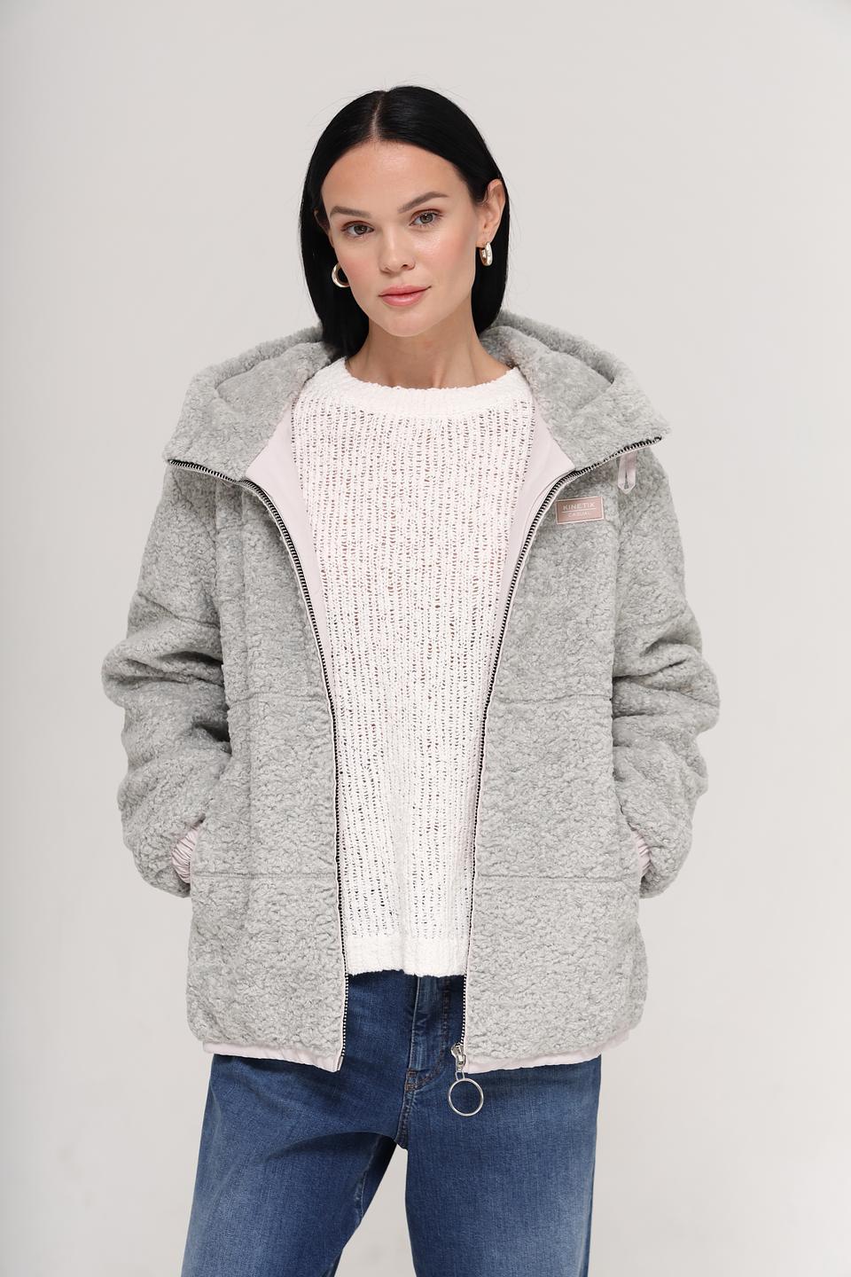 Куртка Electra style серая с капюшоном