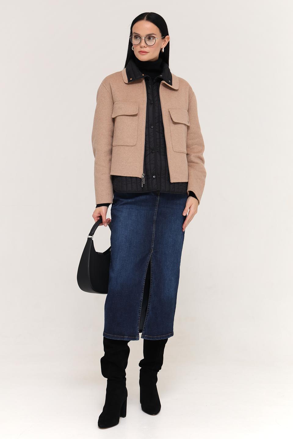 Куртка Frieda and Freddies стеганая бежевая