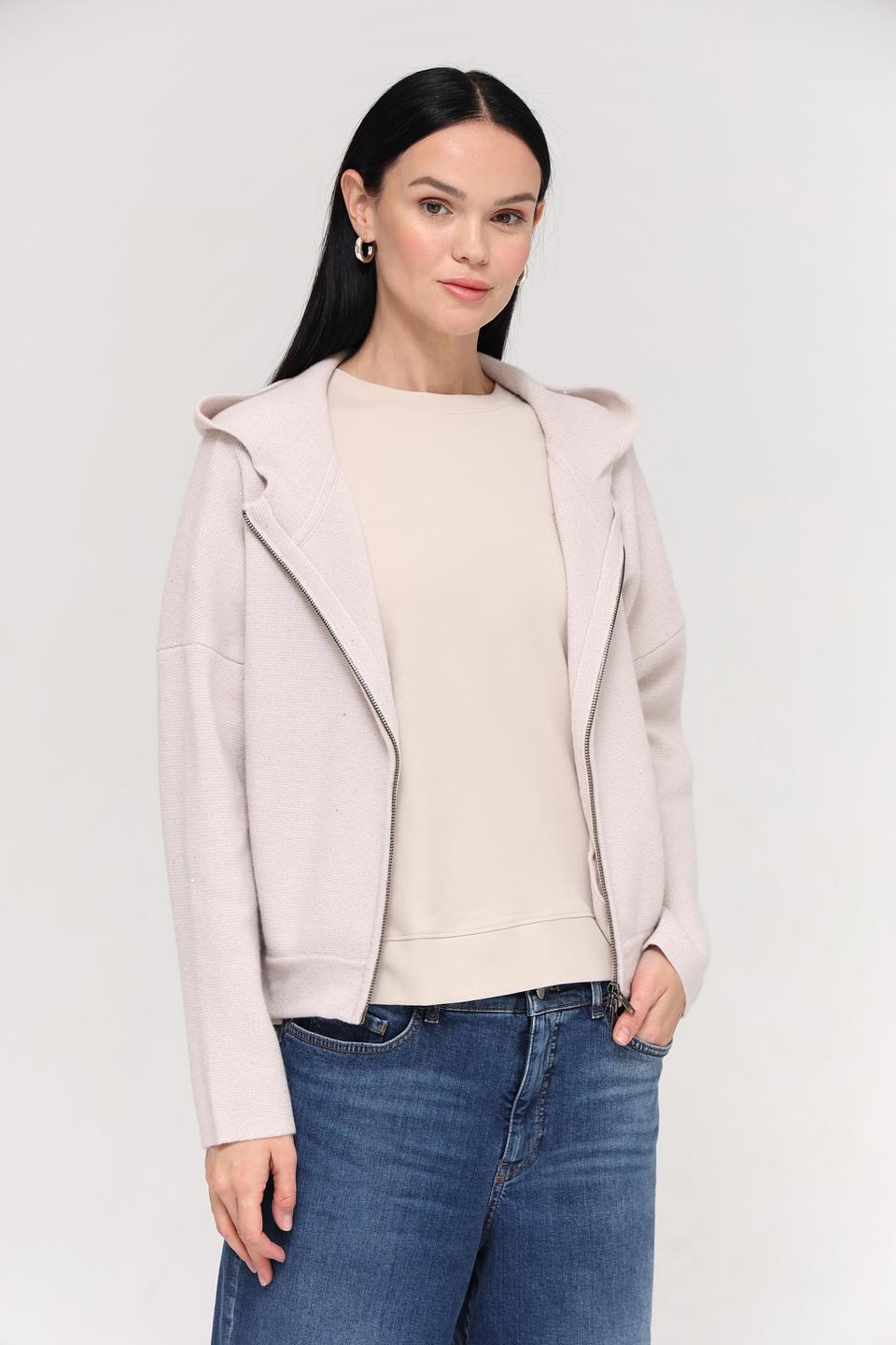 Жакет Catnoir на молнии бежевый