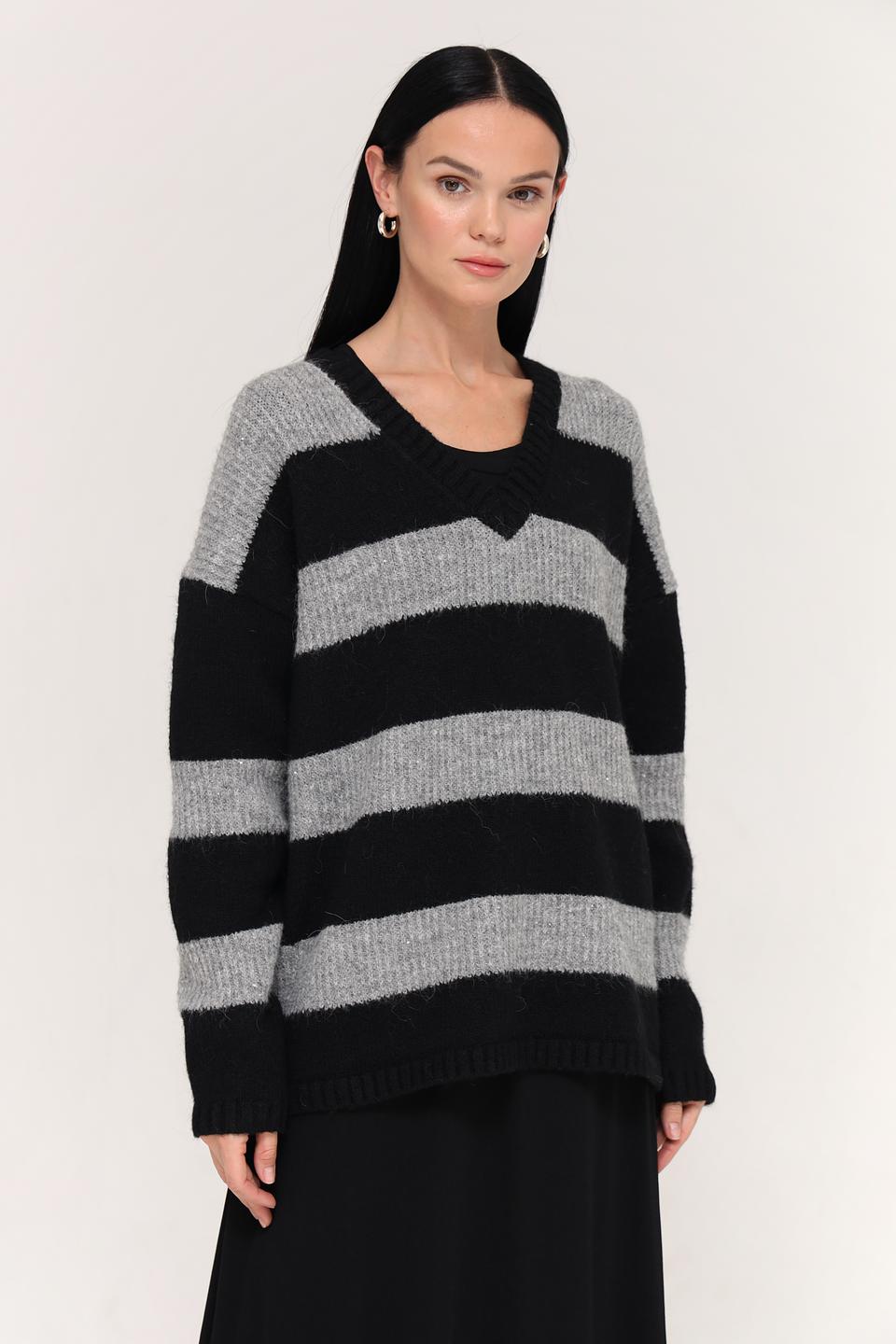 Пуловер Marc Aurel в полоску