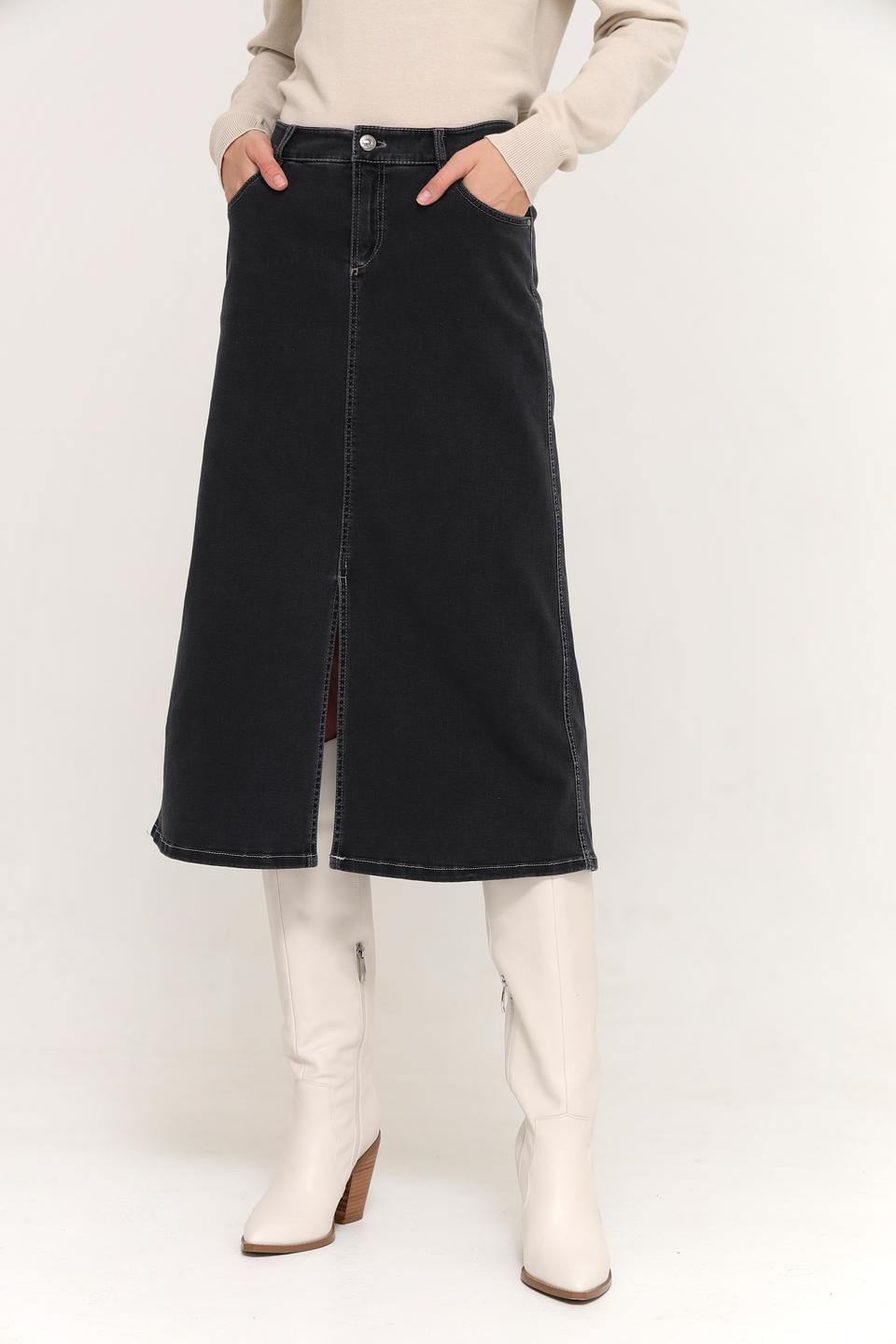 Юбка Gardeur джинсовая чёрная