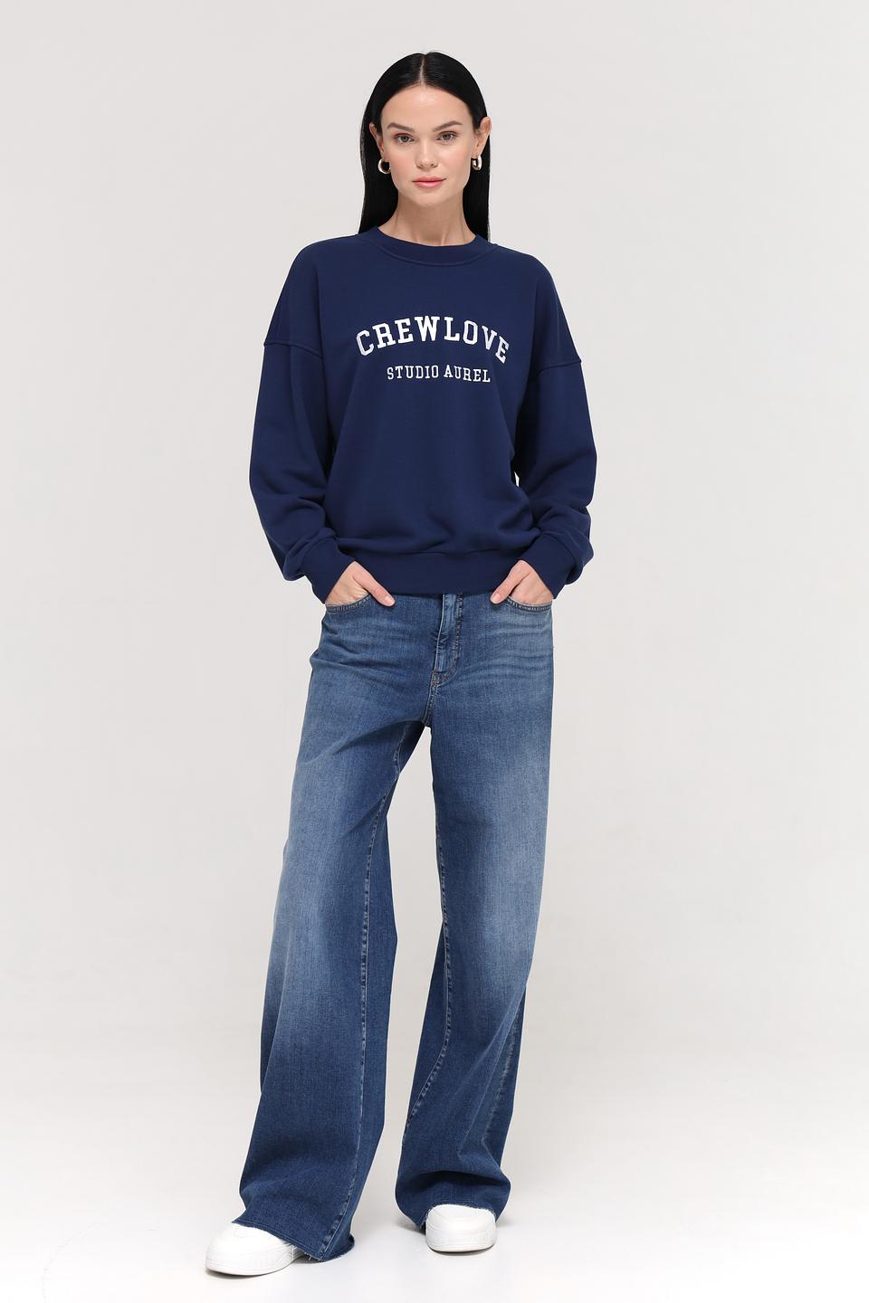Толстовка Marc Aurel Crewlove синяя