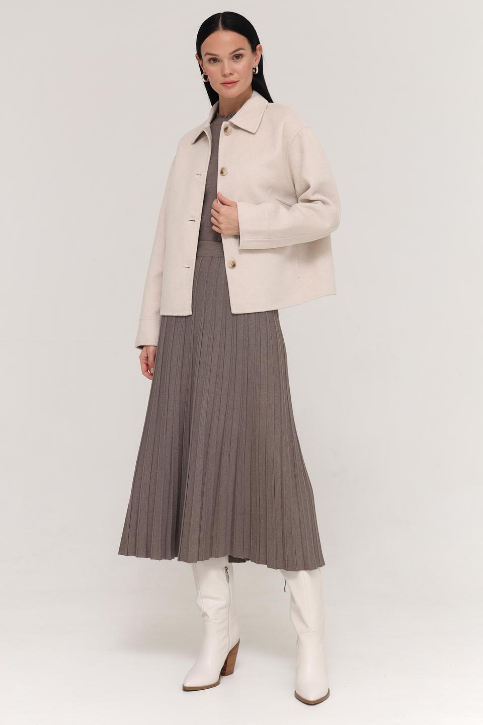 Жакет Oui приталенный бежевый