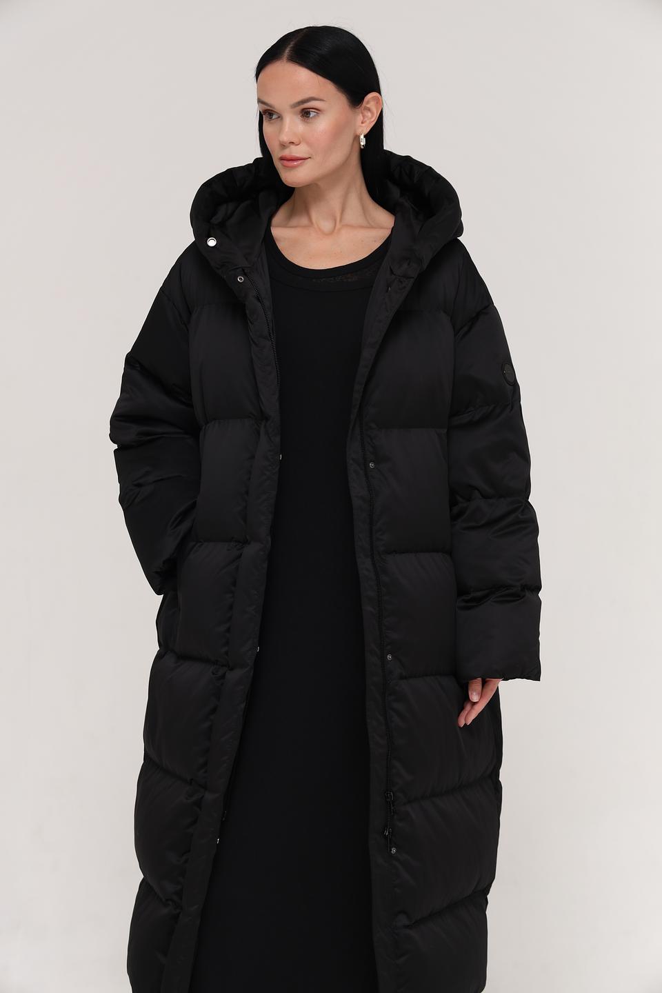 Пальто Marc Cain стеганое чёрное