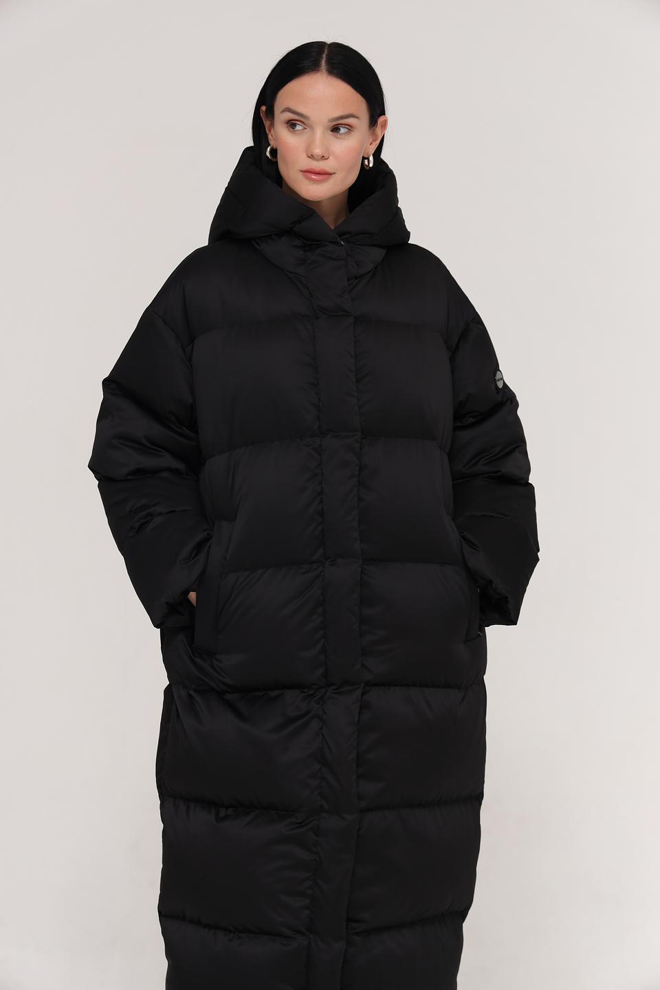 Пальто Marc Cain стеганое чёрное