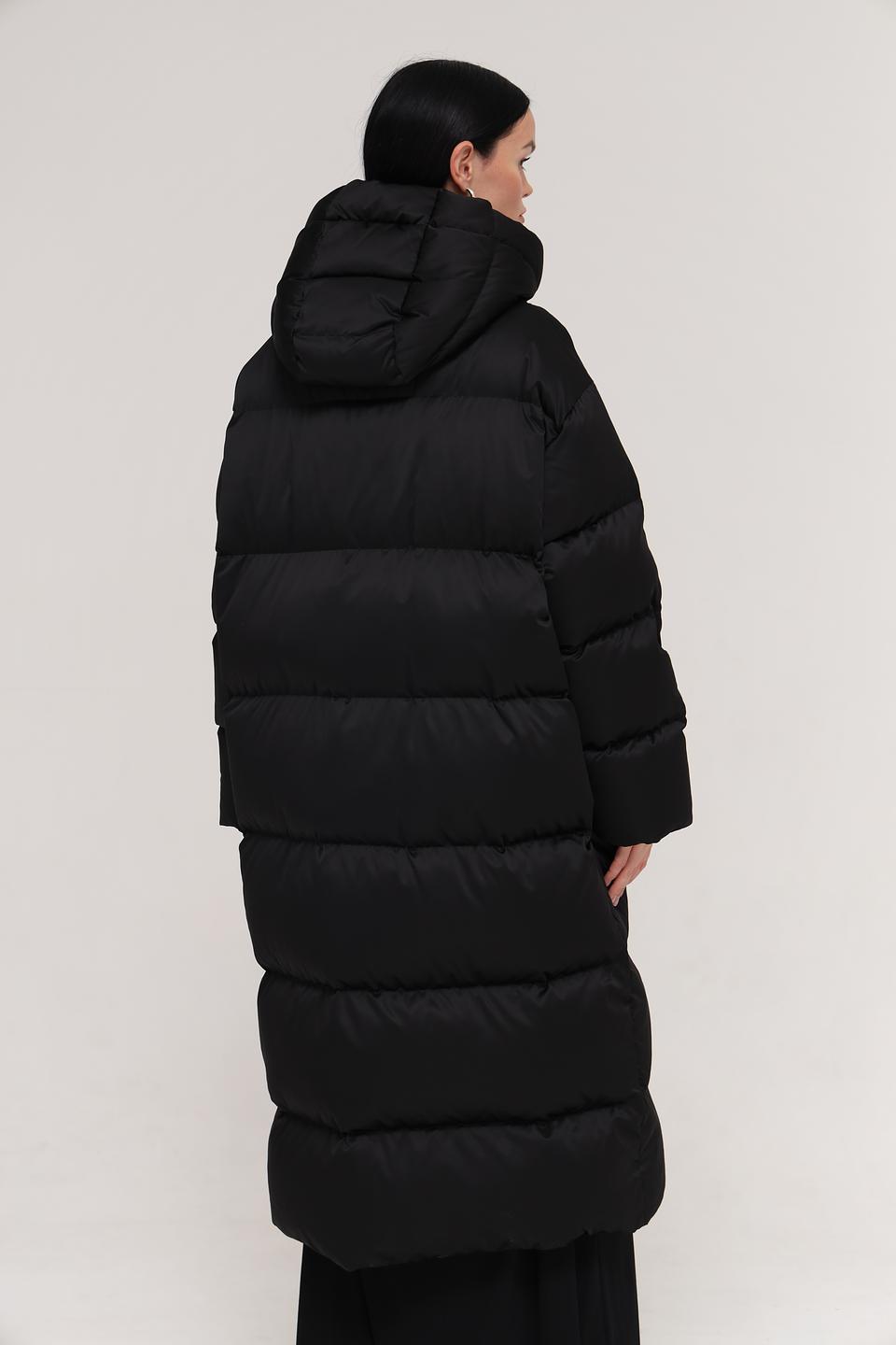 Пальто Marc Cain стеганое чёрное