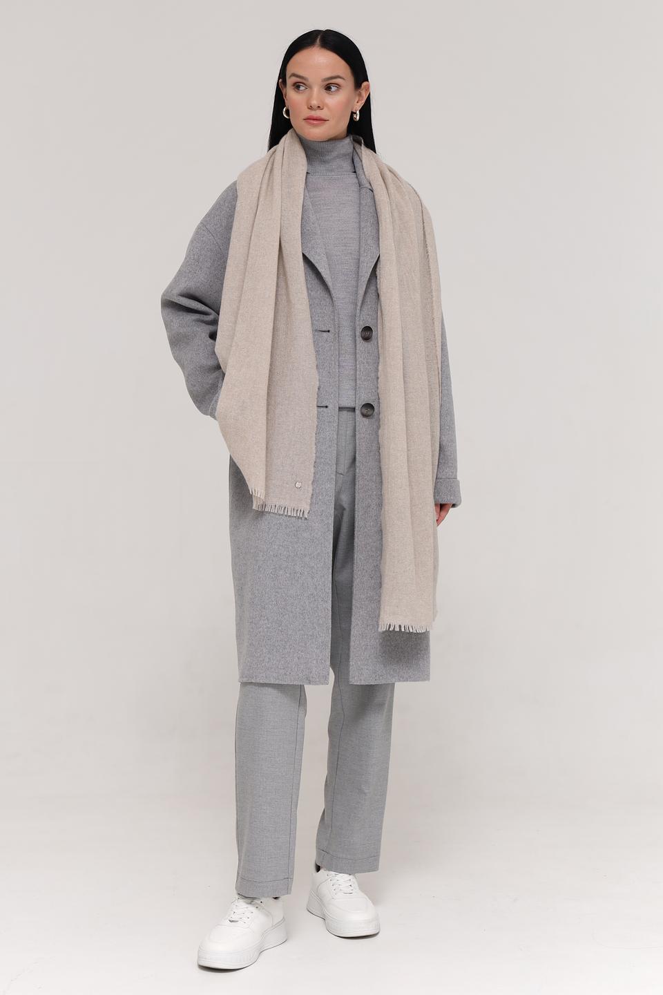 Шарф Marc Cain бежевый с люрексом