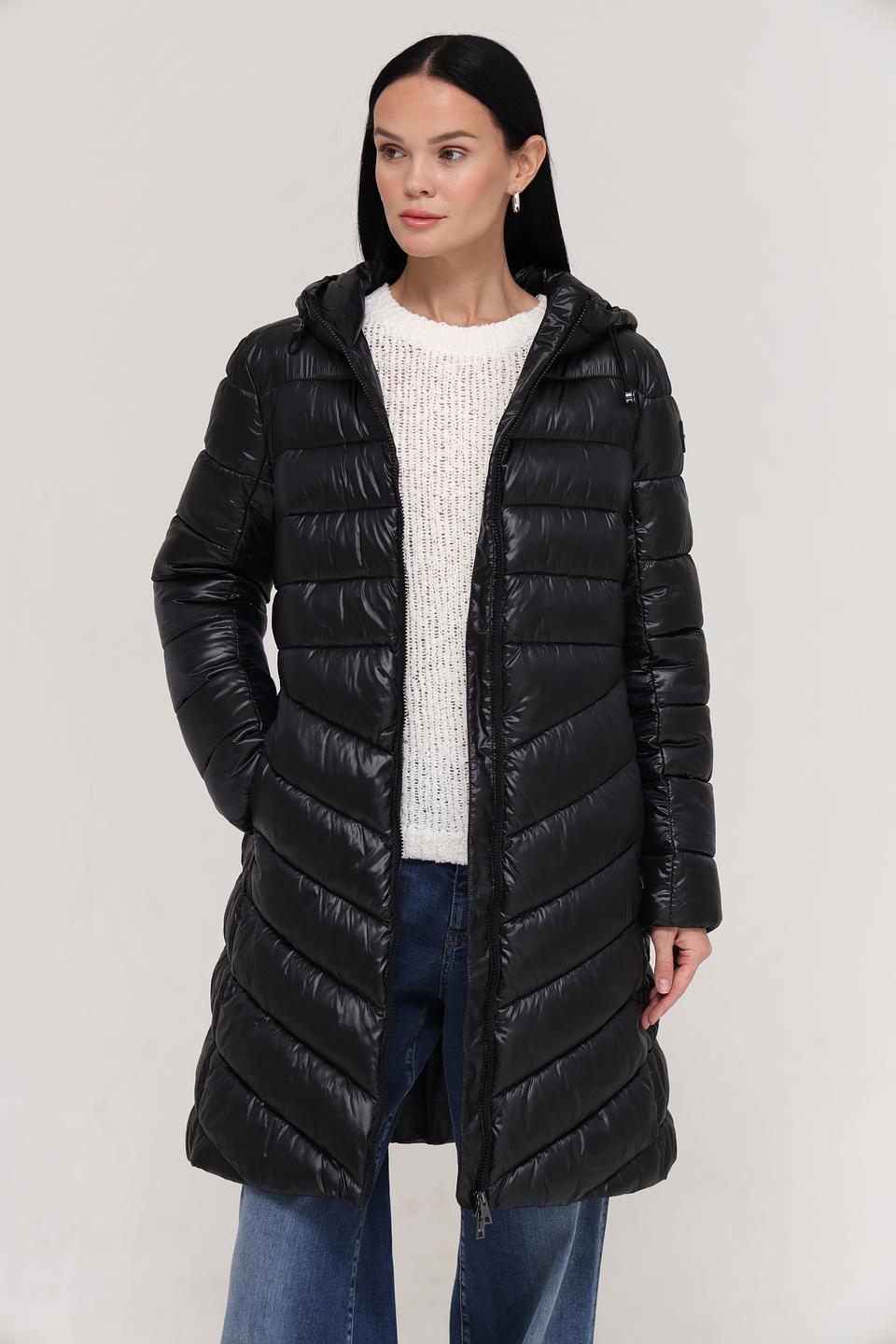 Пальто Marc Cain стеганое чёрное