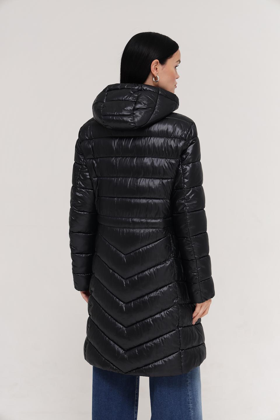 Пальто Marc Cain стеганое чёрное