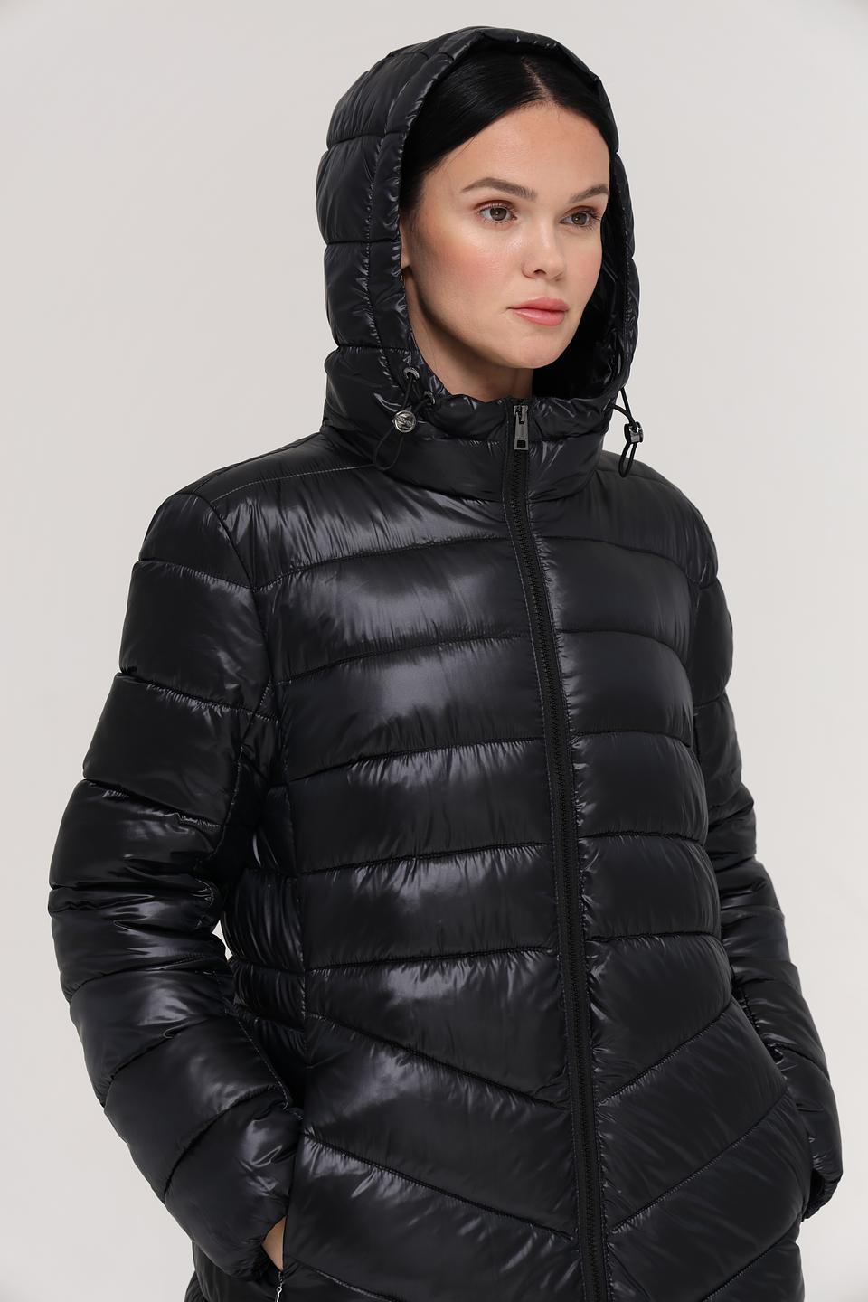 Пальто Marc Cain стеганое чёрное