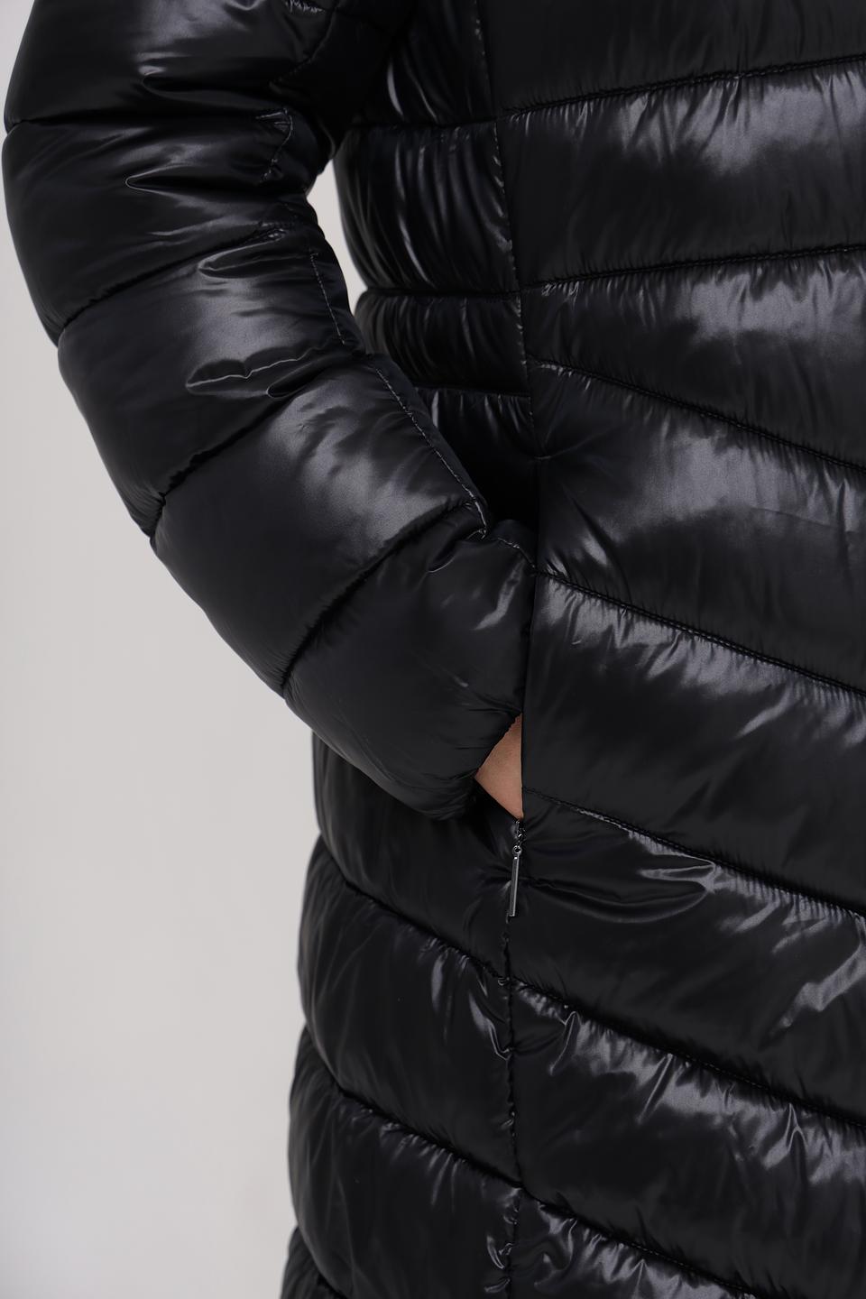Пальто Marc Cain стеганое чёрное
